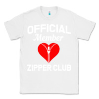 White open heart surgery zipper club bypass get well recovery gift Classic Tee - artisFamous