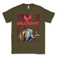 Army Green valorant gaming design Classic Tee - artisFamous