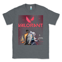 Charcoal Heather valorant gaming design Classic Tee - artisFamous