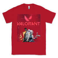 Red valorant gaming design Classic Tee - artisFamous
