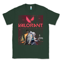 Sports Green valorant gaming design Classic Tee - artisFamous