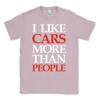 Lilac I LIKE CARS MORE THAN PEOPLE Classic Tee - artisFamous