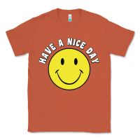 Copper retro   have a nice day   smile happy face Classic Tee - artisFamous