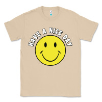 Mushroom retro   have a nice day   smile happy face Classic Tee - artisFamous