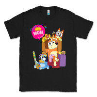 Black bluey mom dad funny queen for family lover t shirt Classic Tee - artisFamous