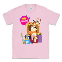 Bubblegum Pink bluey mom dad funny queen for family lover t shirt Classic Tee - artisFamous
