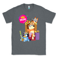 Charcoal Heather bluey mom dad funny queen for family lover t shirt Classic Tee - artisFamous