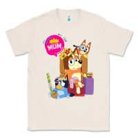 Natural bluey mom dad funny queen for family lover t shirt Classic Tee - artisFamous