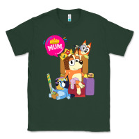 Sports Green bluey mom dad funny queen for family lover t shirt Classic Tee - artisFamous