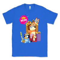 True Royal bluey mom dad funny queen for family lover t shirt Classic Tee - artisFamous