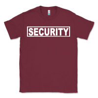 Burgundy security Classic Tee - artisFamous