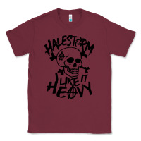 Burgundy Skull I like It Heovy Halestorm Classic Tee - artisFamous