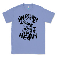 Colony Blue Skull I like It Heovy Halestorm Classic Tee - artisFamous