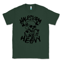 Sports Green Skull I like It Heovy Halestorm Classic Tee - artisFamous