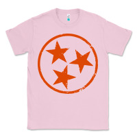 Bubblegum Pink tennessee flag vintage grunge distressed graphic Classic Tee - artisFamous