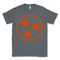 Charcoal Heather tennessee flag vintage grunge distressed graphic Classic Tee - artisFamous