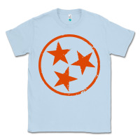 Dusty Blue tennessee flag vintage grunge distressed graphic Classic Tee - artisFamous