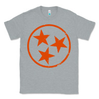 Heather Grey tennessee flag vintage grunge distressed graphic Classic Tee - artisFamous
