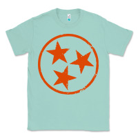Seafoam tennessee flag vintage grunge distressed graphic Classic Tee - artisFamous