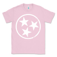 Bubblegum Pink tennessee flag vintage grunge distressed graphic Classic Tee - artisFamous