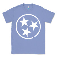 Colony Blue tennessee flag vintage grunge distressed graphic Classic Tee - artisFamous
