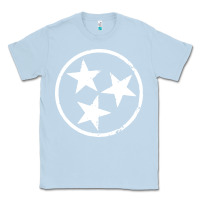 Dusty Blue tennessee flag vintage grunge distressed graphic Classic Tee - artisFamous