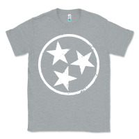 Heather Grey tennessee flag vintage grunge distressed graphic Classic Tee - artisFamous