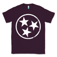 Plum tennessee flag vintage grunge distressed graphic Classic Tee - artisFamous