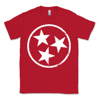Red tennessee flag vintage grunge distressed graphic Classic Tee - artisFamous