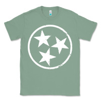 Sage tennessee flag vintage grunge distressed graphic Classic Tee - artisFamous