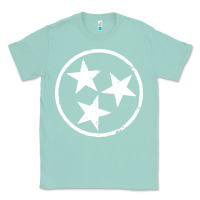 Seafoam tennessee flag vintage grunge distressed graphic Classic Tee - artisFamous