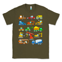 Army Green construction excavator shirt for boys girls men and women t shirt Classic Tee - artisFamous