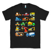 Black construction excavator shirt for boys girls men and women t shirt Classic Tee - artisFamous