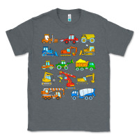 Charcoal Heather construction excavator shirt for boys girls men and women t shirt Classic Tee - artisFamous