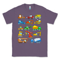 Lavender construction excavator shirt for boys girls men and women t shirt Classic Tee - artisFamous