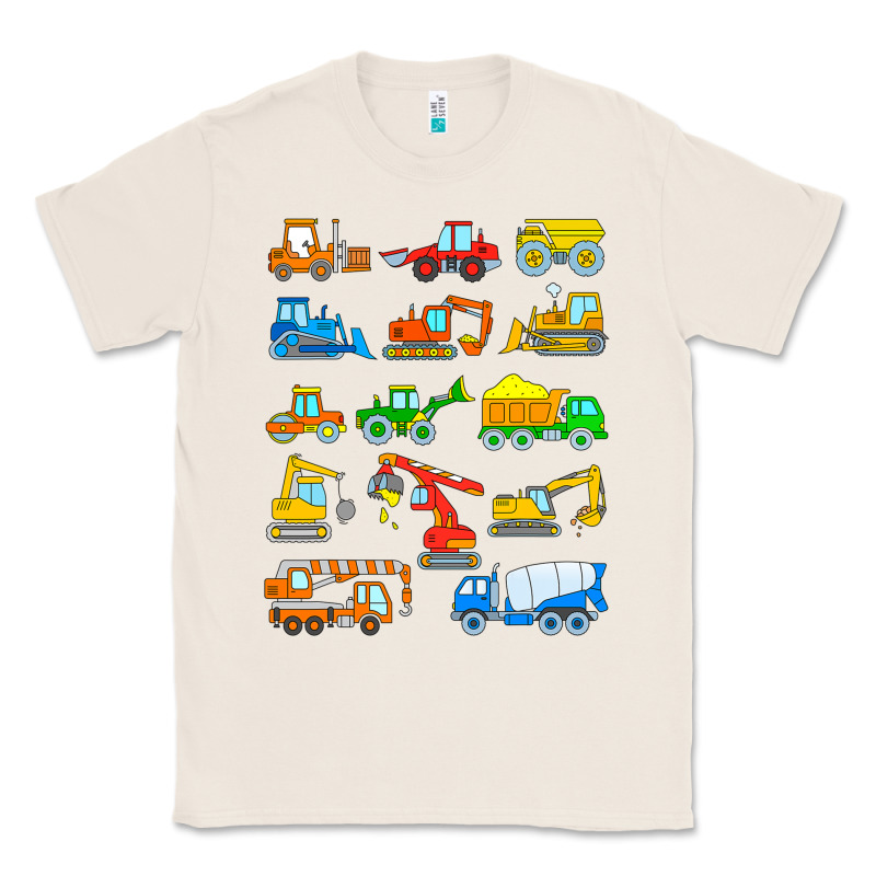 Construction Excavator Shirt For Boys Girls Men And Women T Shirt Classic Tee by artisFamous | Teevron