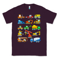 Plum construction excavator shirt for boys girls men and women t shirt Classic Tee - artisFamous