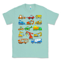 Seafoam construction excavator shirt for boys girls men and women t shirt Classic Tee - artisFamous