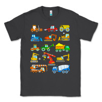 Smoke construction excavator shirt for boys girls men and women t shirt Classic Tee - artisFamous