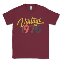 Burgundy retro vintage 1975 women's Classic Tee - artisFamous