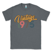 Charcoal Heather retro vintage 1975 women's Classic Tee - artisFamous