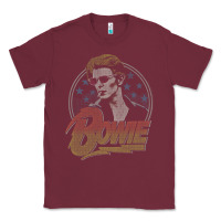 Burgundy bowie   diamond dogs t shirt Classic Tee - artisFamous