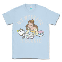 Dusty Blue beauty and the beast belle my weekend is booked t shirt Classic Tee - artisFamous