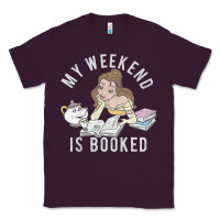 Plum beauty and the beast belle my weekend is booked t shirt Classic Tee - artisFamous