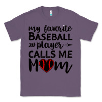Lavender womens my favorite baseball player calls me mom Classic Tee - artisFamous