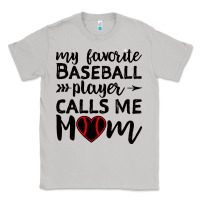 Moon Dust womens my favorite baseball player calls me mom Classic Tee - artisFamous