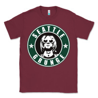 Burgundy seattle grunge Classic Tee - artisFamous