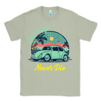 Matcha Vintage Funny Beetle Bug Distressed Classic Cars Old Bugs Never Die Classic Tee - artisFamous