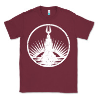 Burgundy bioshock rapture black Classic Tee - artisFamous