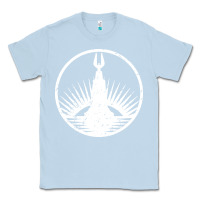 Dusty Blue bioshock rapture black Classic Tee - artisFamous